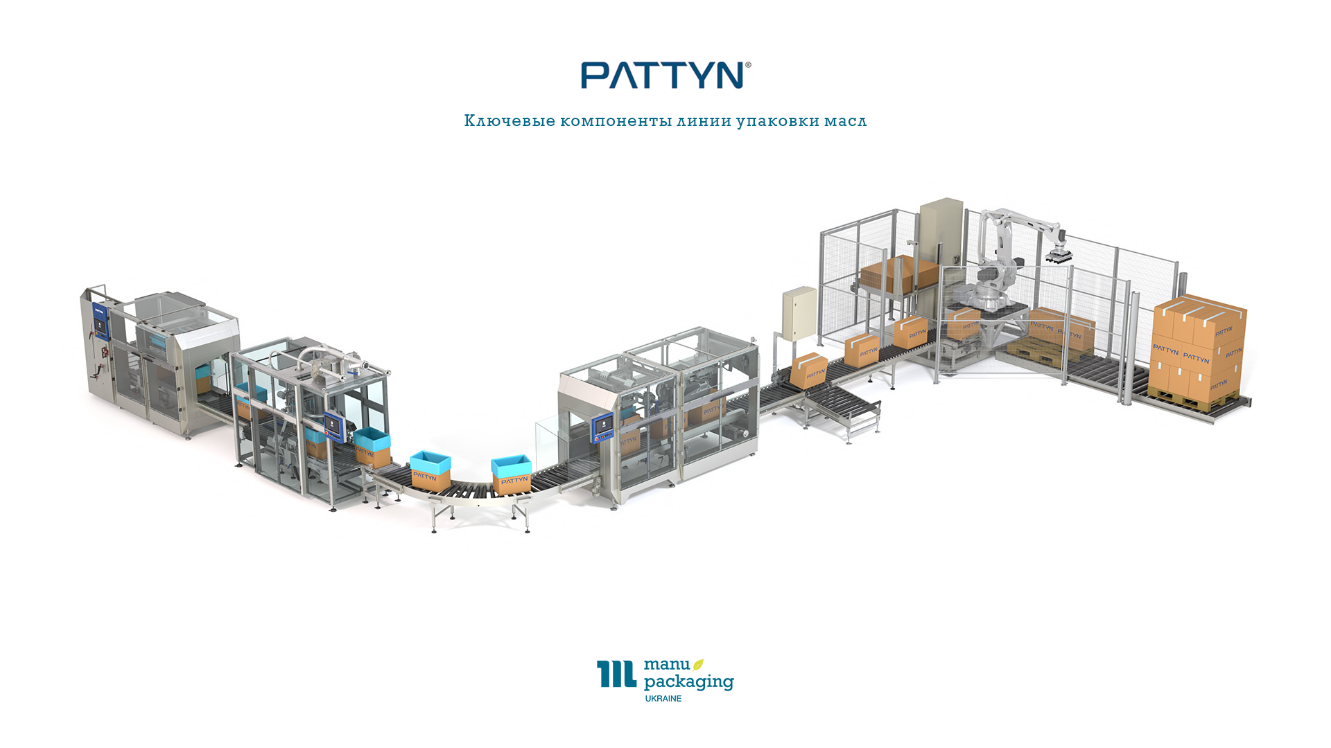 Pattyn Ключевые компоненты линии упаковки масла