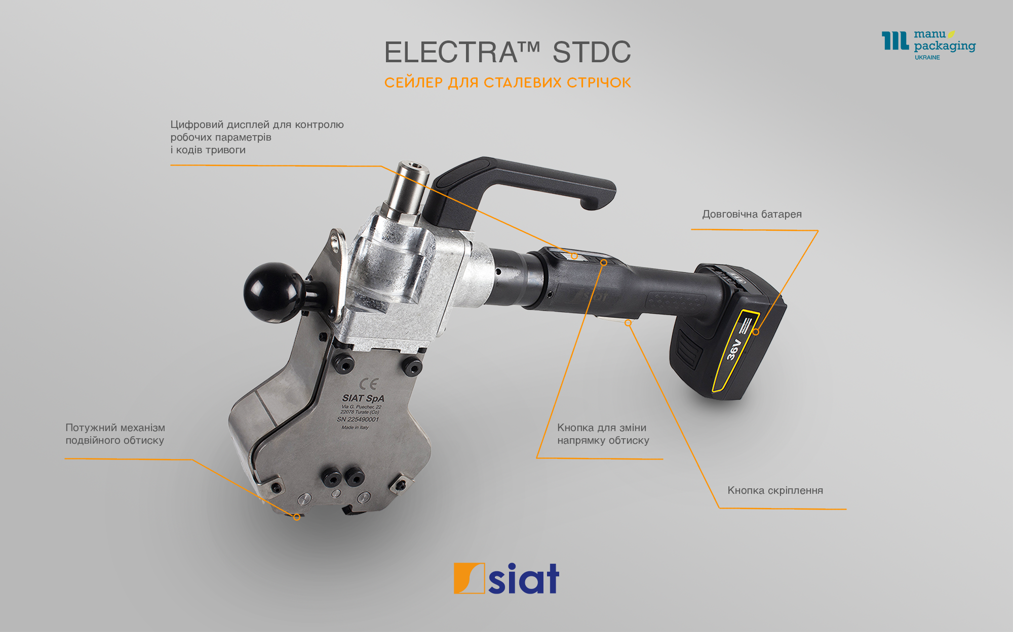 Інноваційність та простота використання Siat Electra STDC