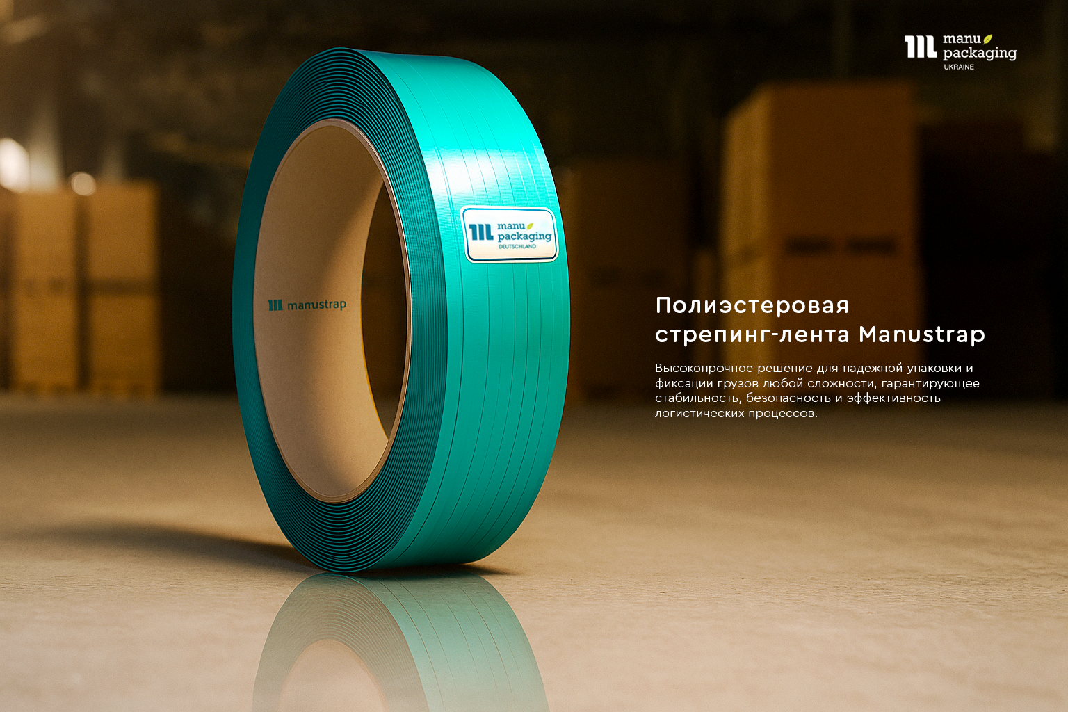 Полиэстеровая стреппинг-лента Manustrap