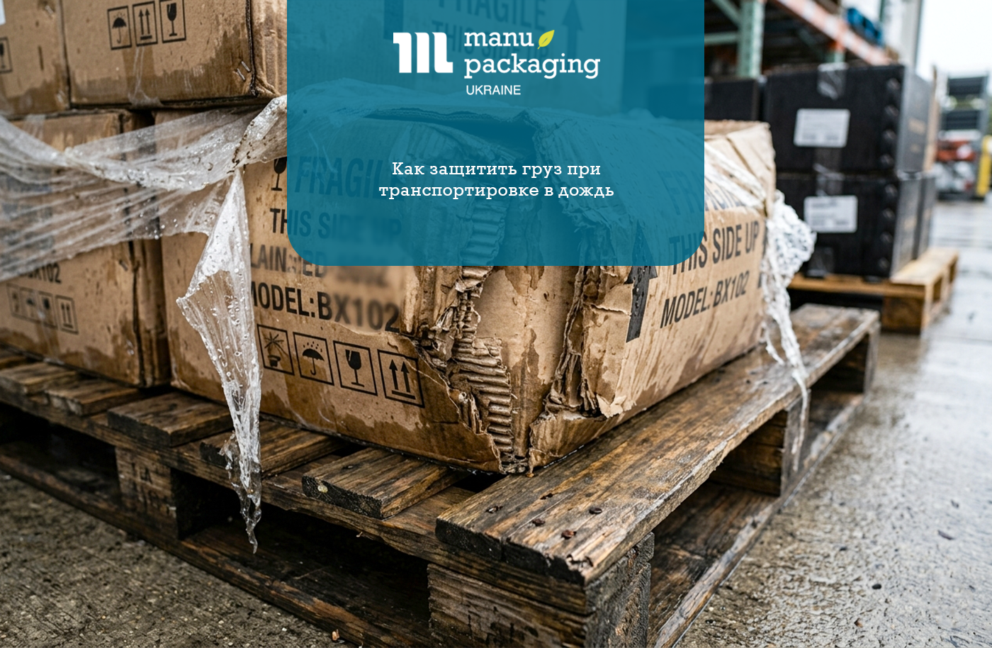 Как защитить груз при транспортировке в дождь